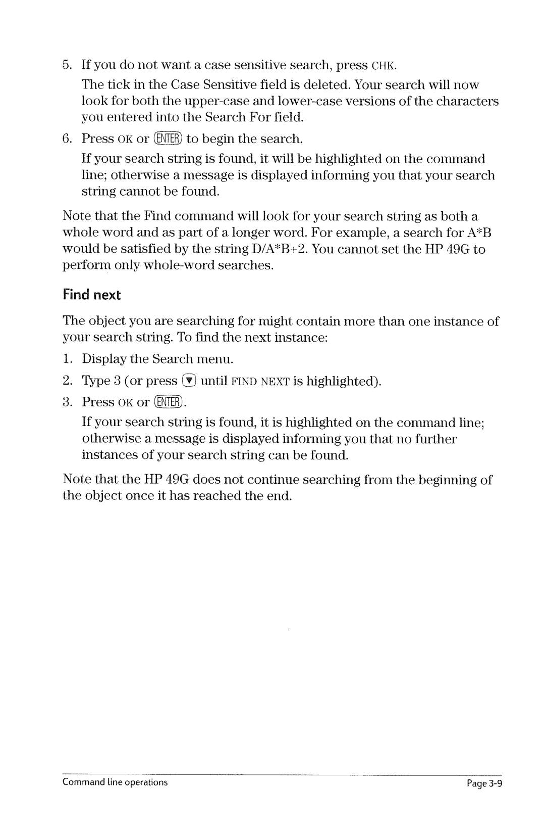 HP 49g Graphing manual 