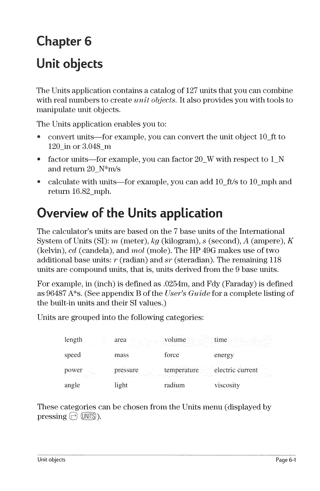 HP 49g Graphing manual 