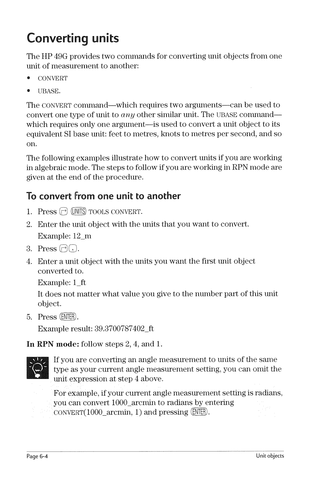 HP 49g Graphing manual 