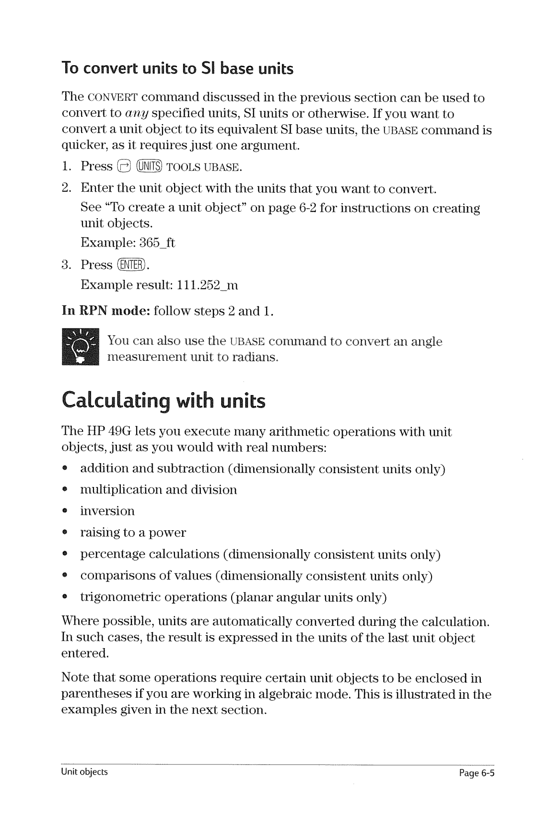 HP 49g Graphing manual 