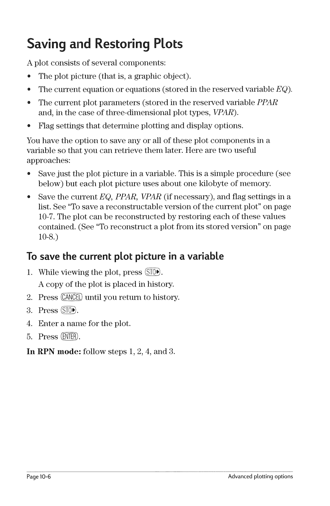 HP 49g Graphing manual 