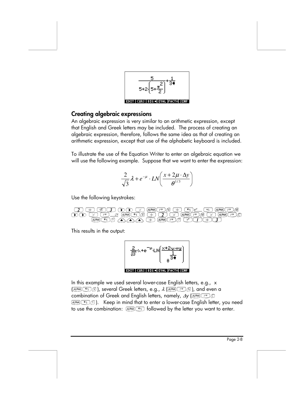 HP 49g manual ~‚n 