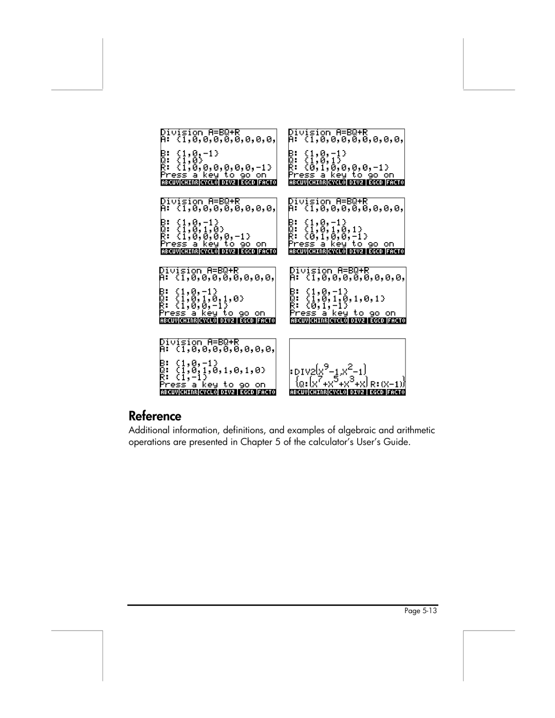 HP 49g manual Reference 