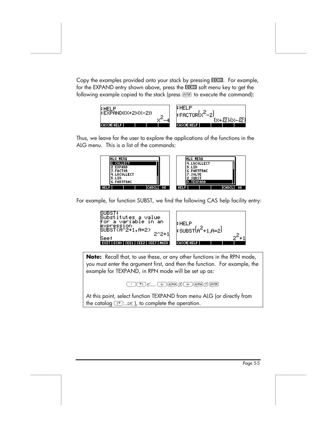 HP 49g manual 