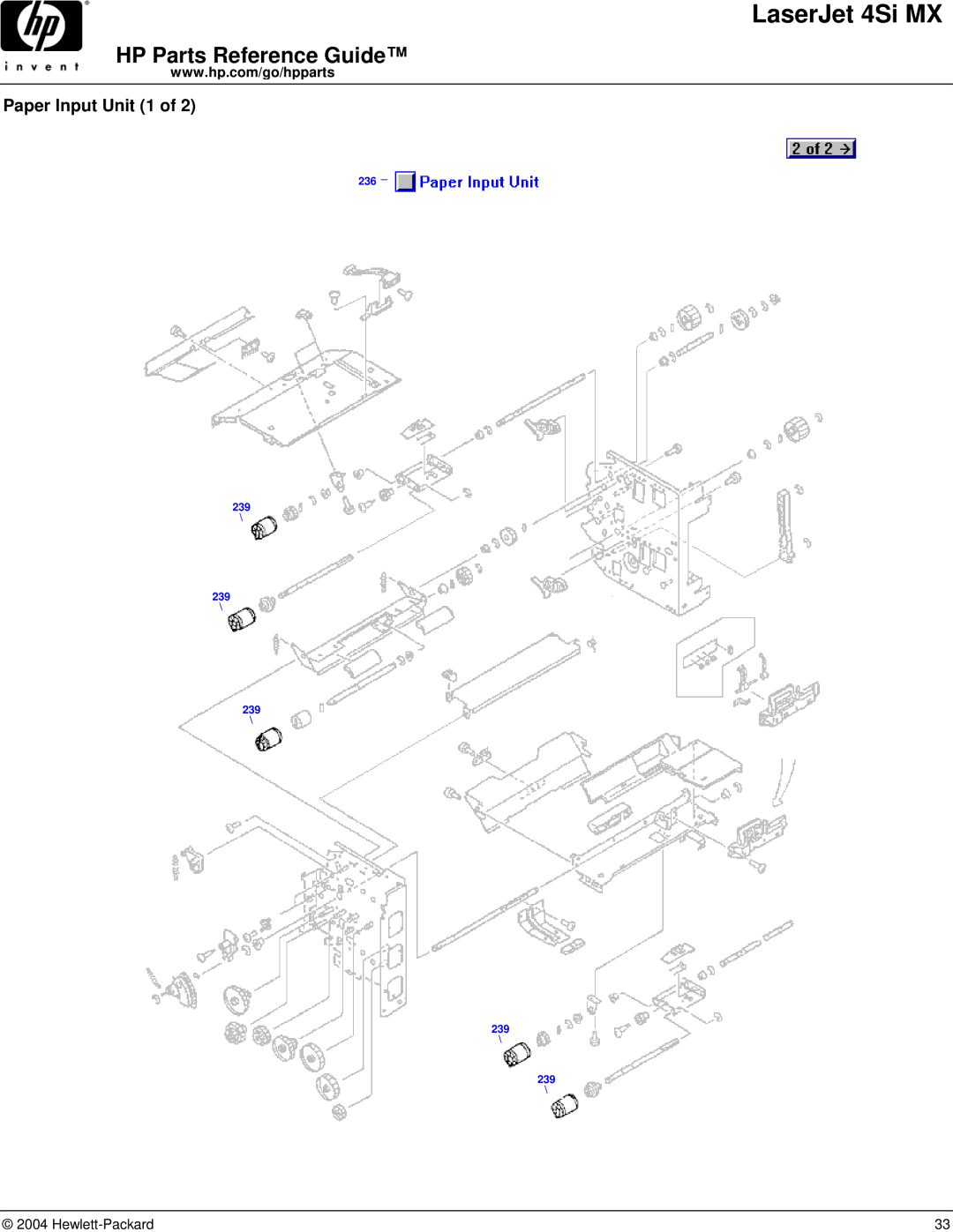 HP 4SI MX manual Paper Input Unit 1 