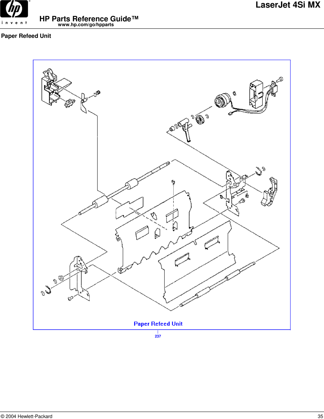 HP 4SI MX manual Paper Refeed Unit 