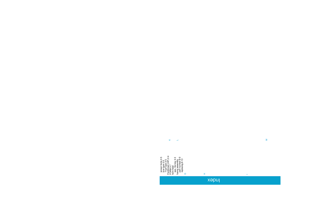HP 5M manual Index-2, High Speed 