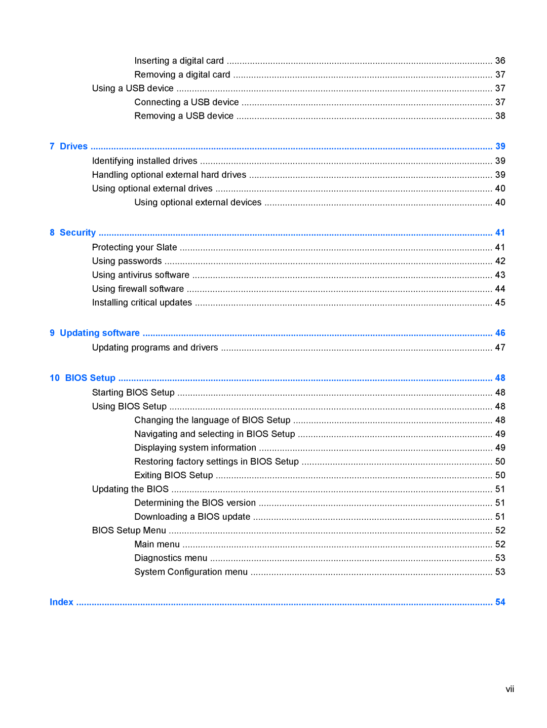 HP 500 manual Updating programs and drivers 