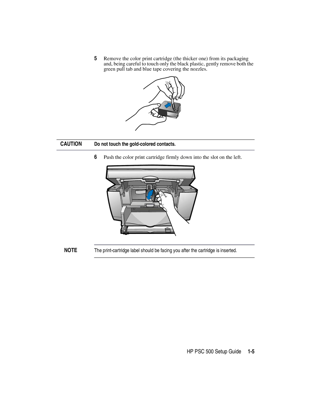 HP manual HP PSC 500 Setup Guide 