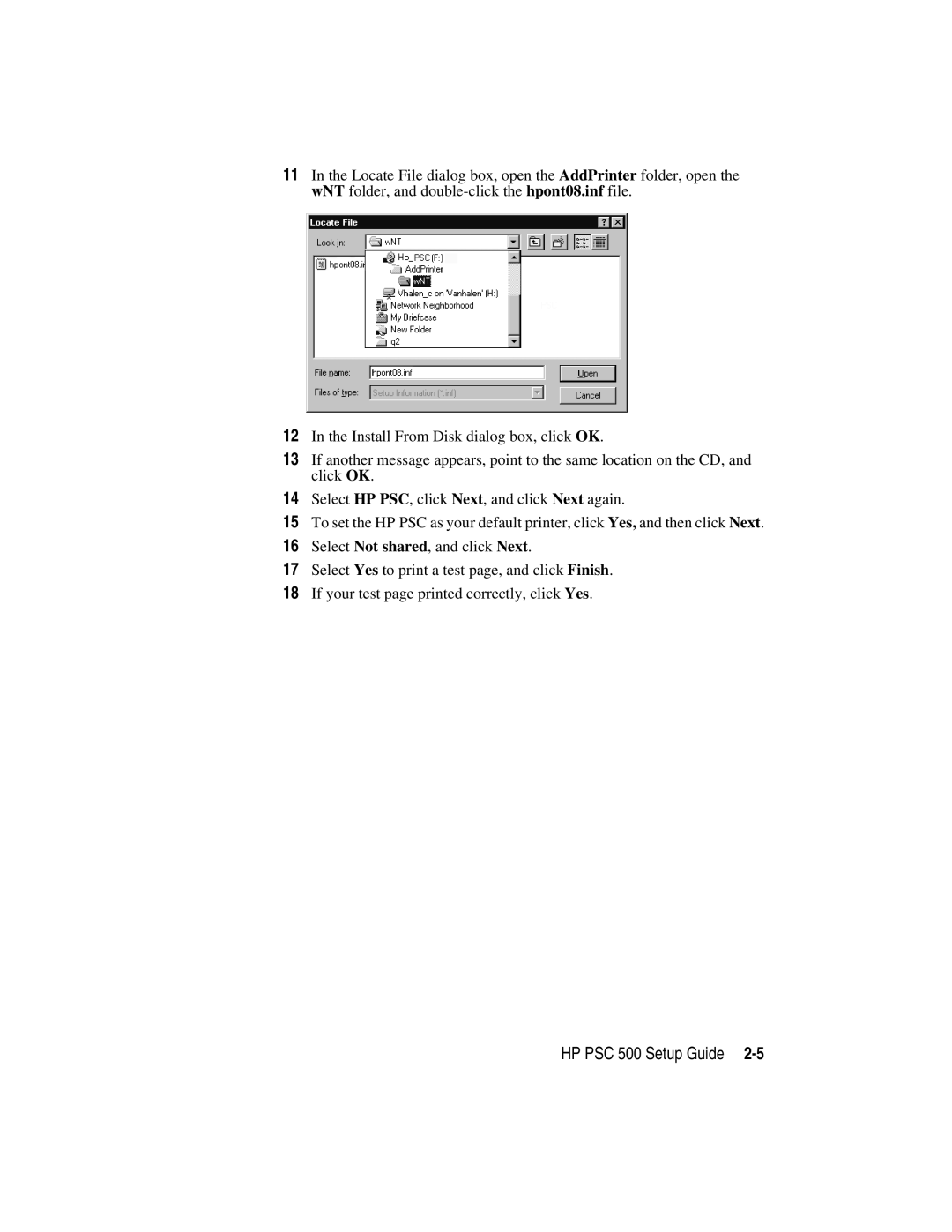 HP manual HP PSC 500 Setup Guide 