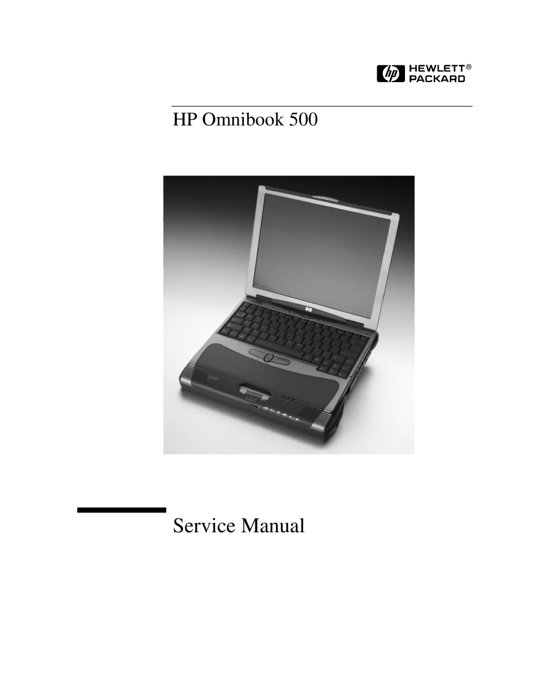 HP 500 manual HP Omnibook 