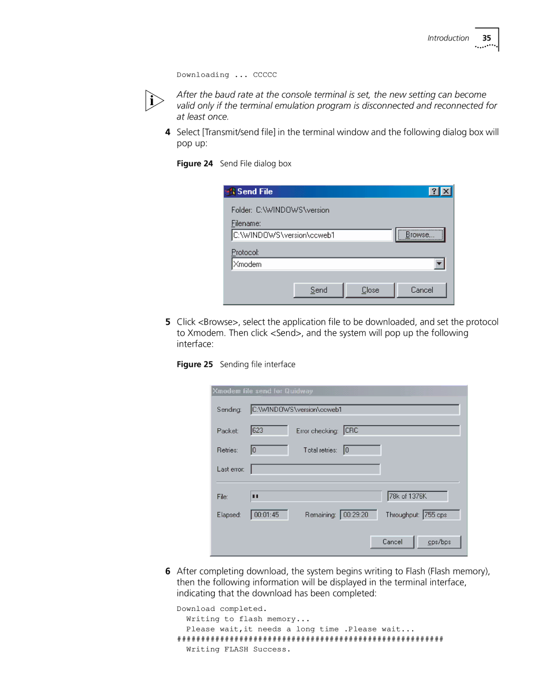 HP 5000 Router manual Send File dialog box 