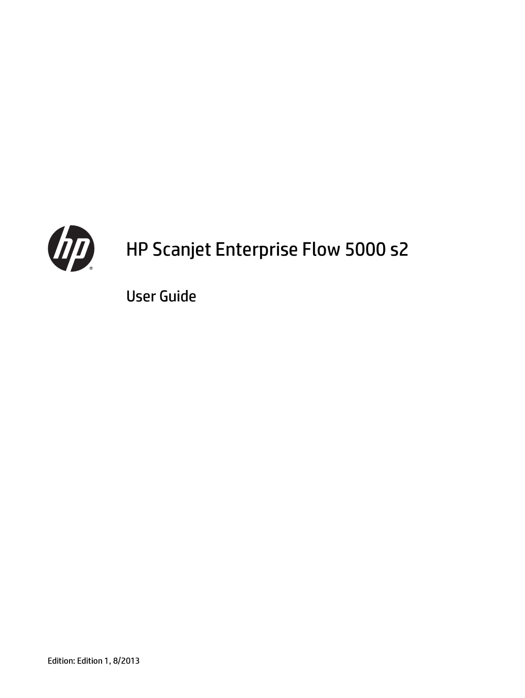 HP 5000 s2 Sheet-feed manual HP Scanjet Enterprise Flow 5000 s2 