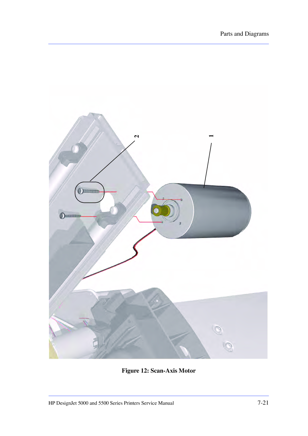 HP 5000 manual Scan-Axis Motor 