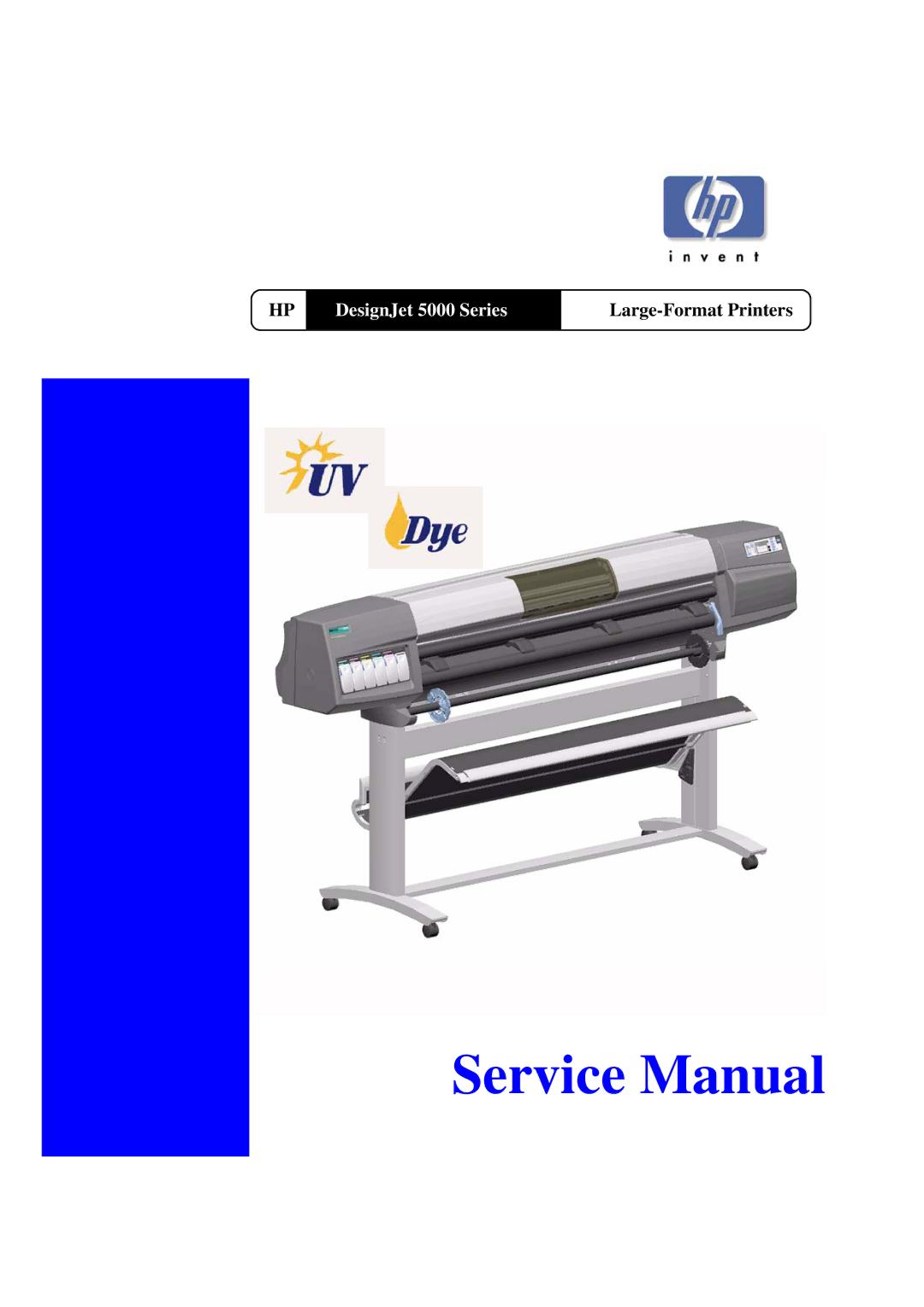 HP manual DesignJet 5000 Series, Large-Format Printers 