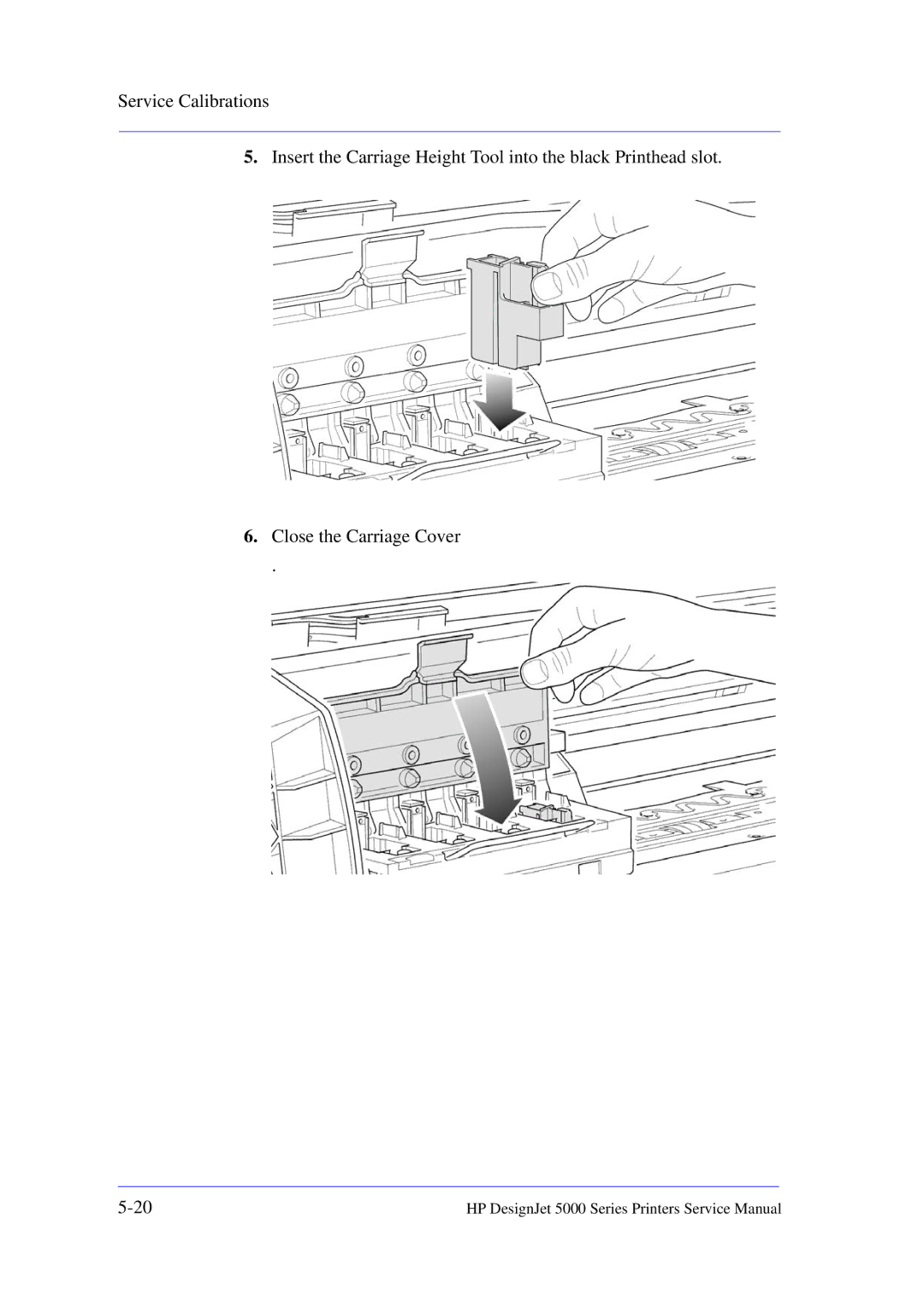 HP 5000 manual 