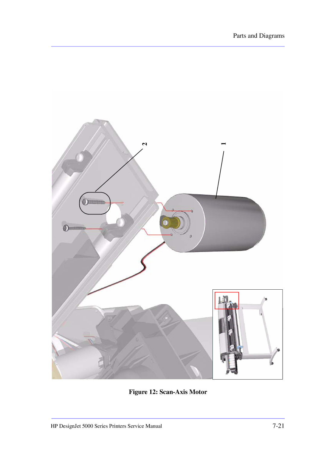 HP 5000 manual Scan-Axis Motor 