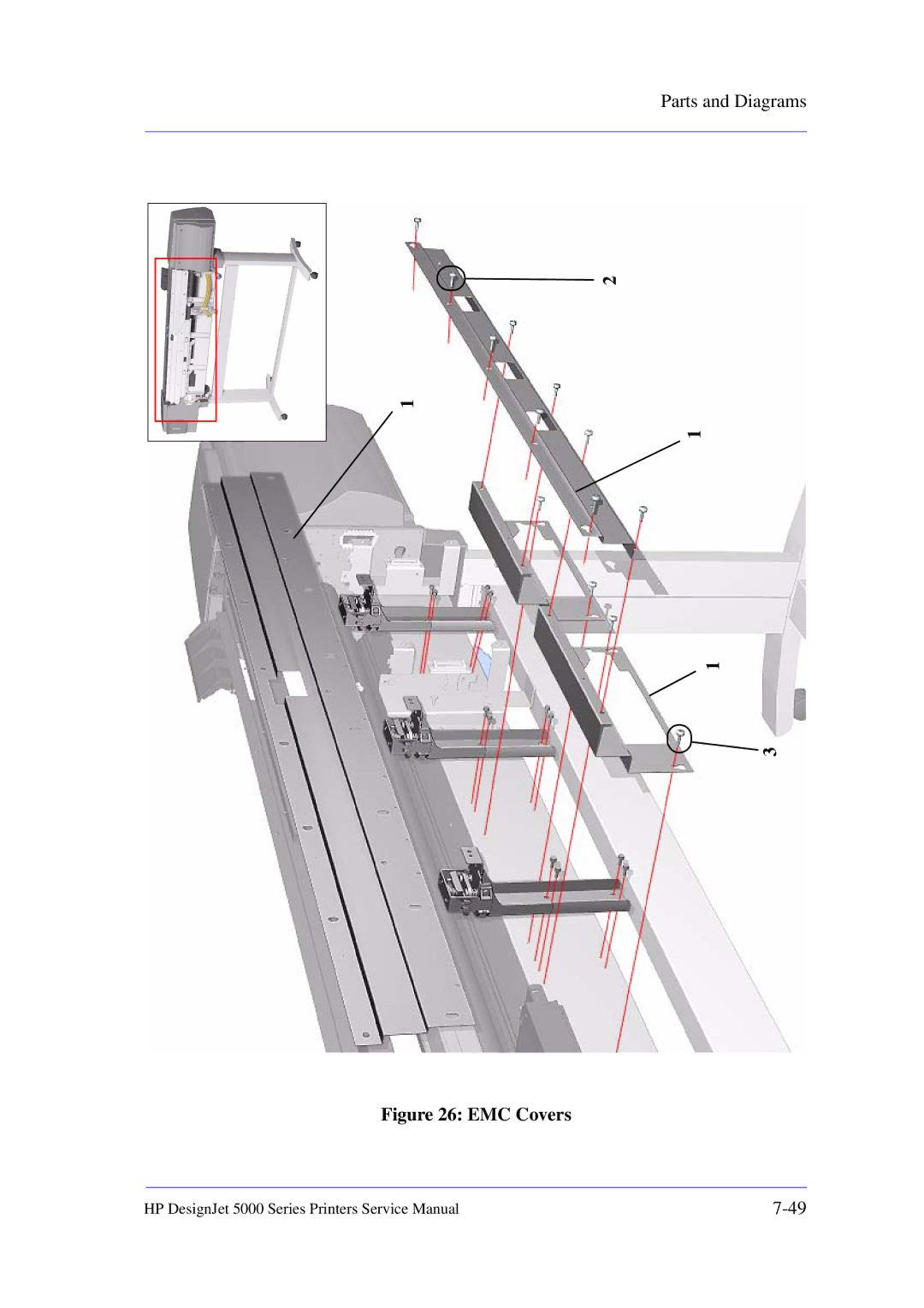 HP 5000 manual EMC Covers 