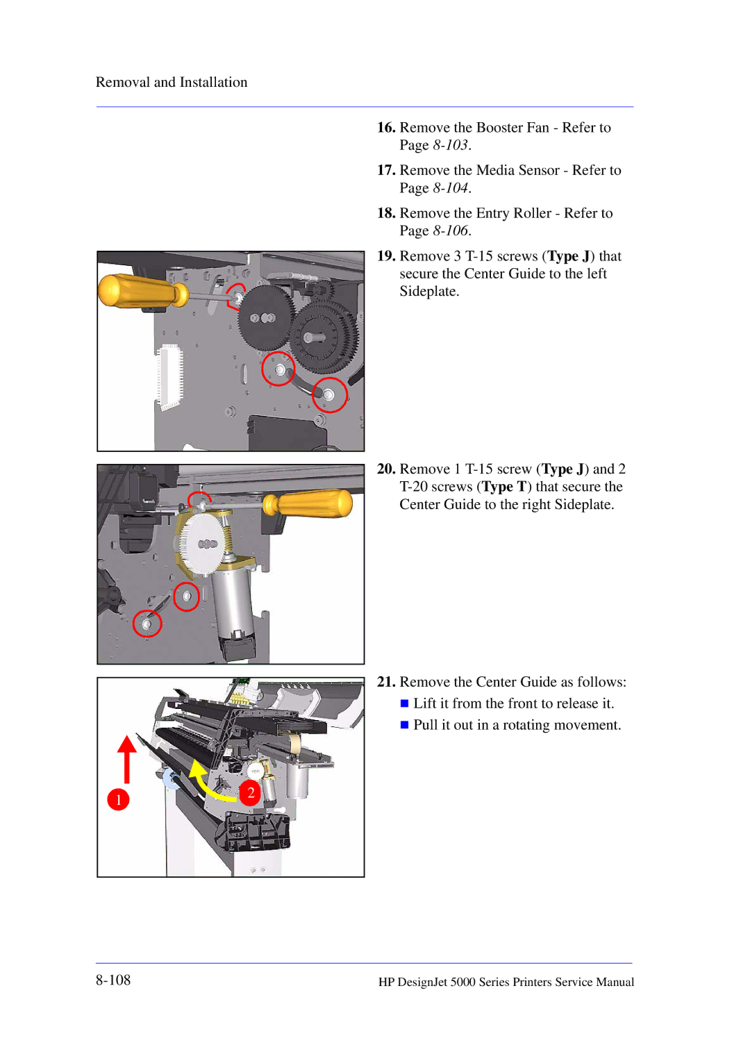 HP 5000 manual 108 