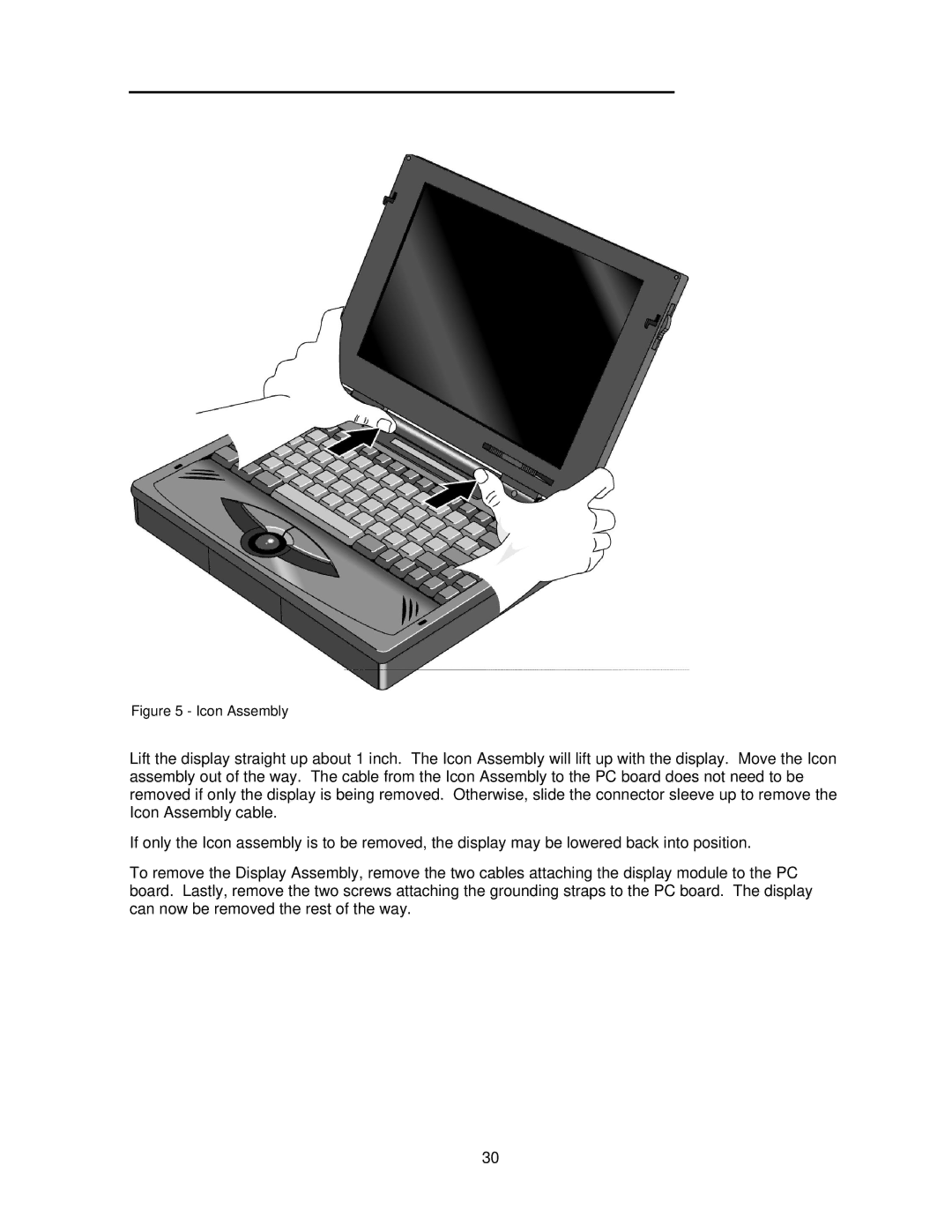 HP 5000C/CT manual Icon Assembly 