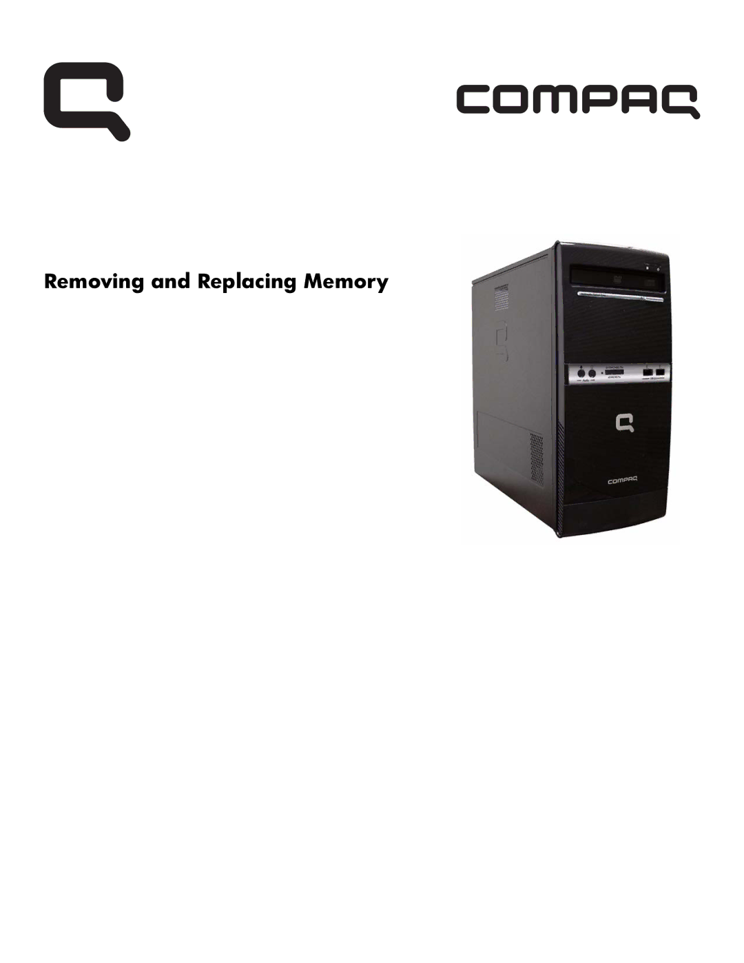 HP 500B manual Removing and Replacing Memory 