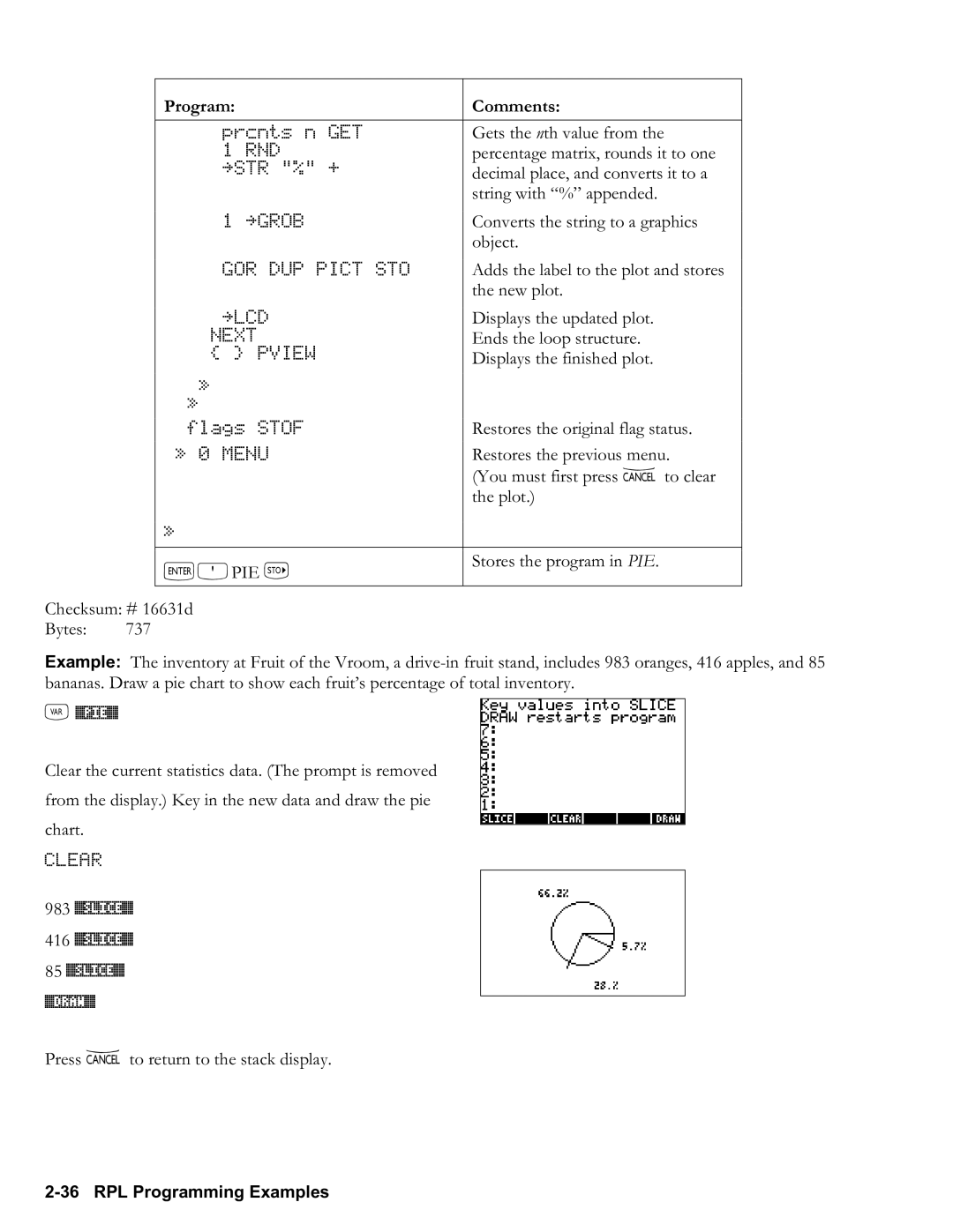 HP 50g Graphing, 48gII Graphing manual `Opie K, 983 %SLICE% 416 %SLICE% 85 %SLICE% 