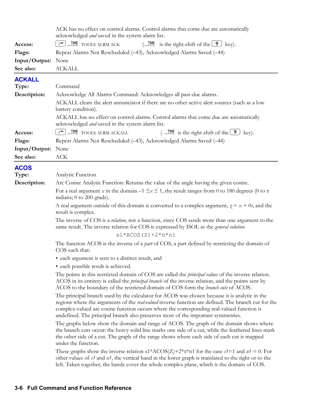 HP 50g Graphing, 48gII Graphing manual Ackall, Type Description 