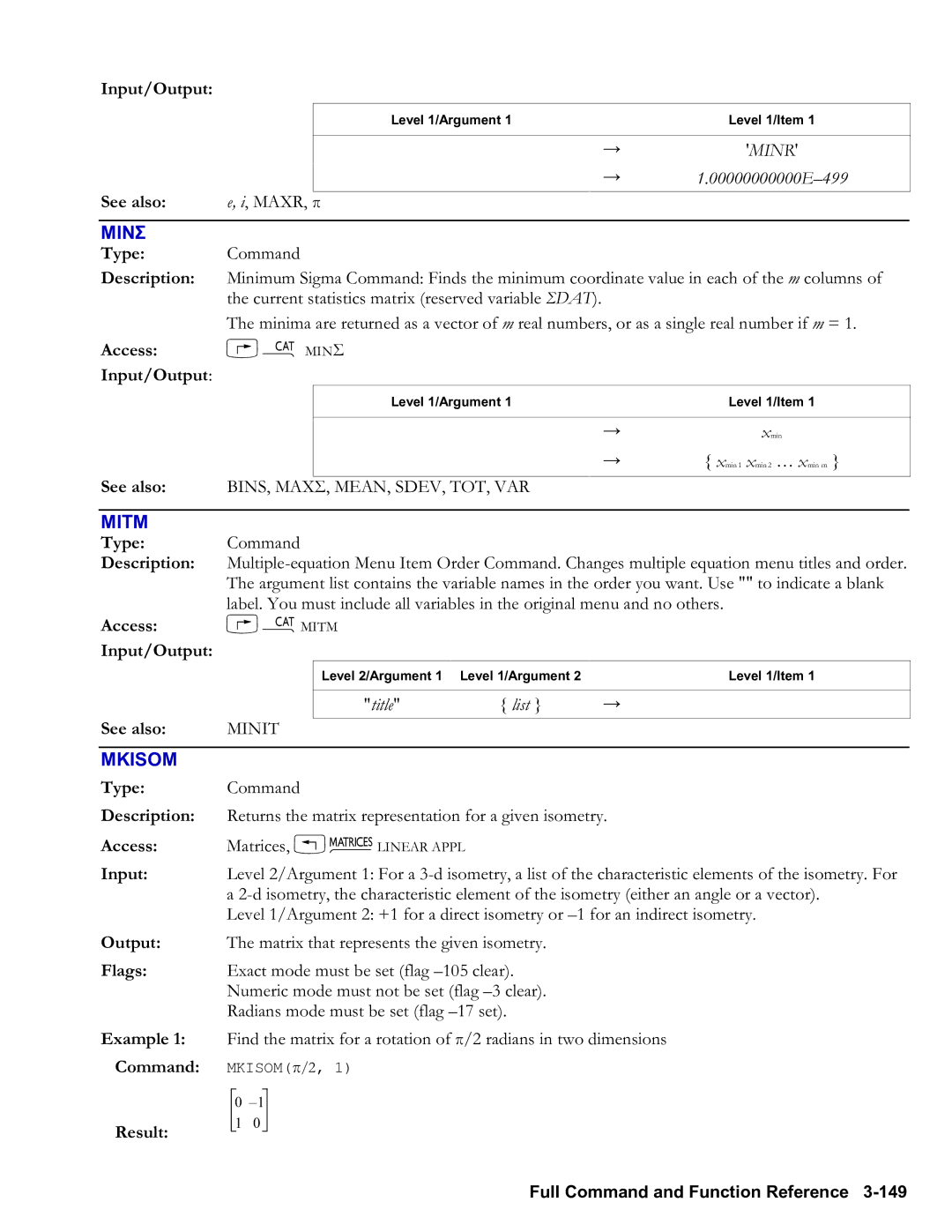 HP 48gII Graphing, 50g Graphing manual Minσ, Mitm, Mkisom, 00000000000E-499, Title List 