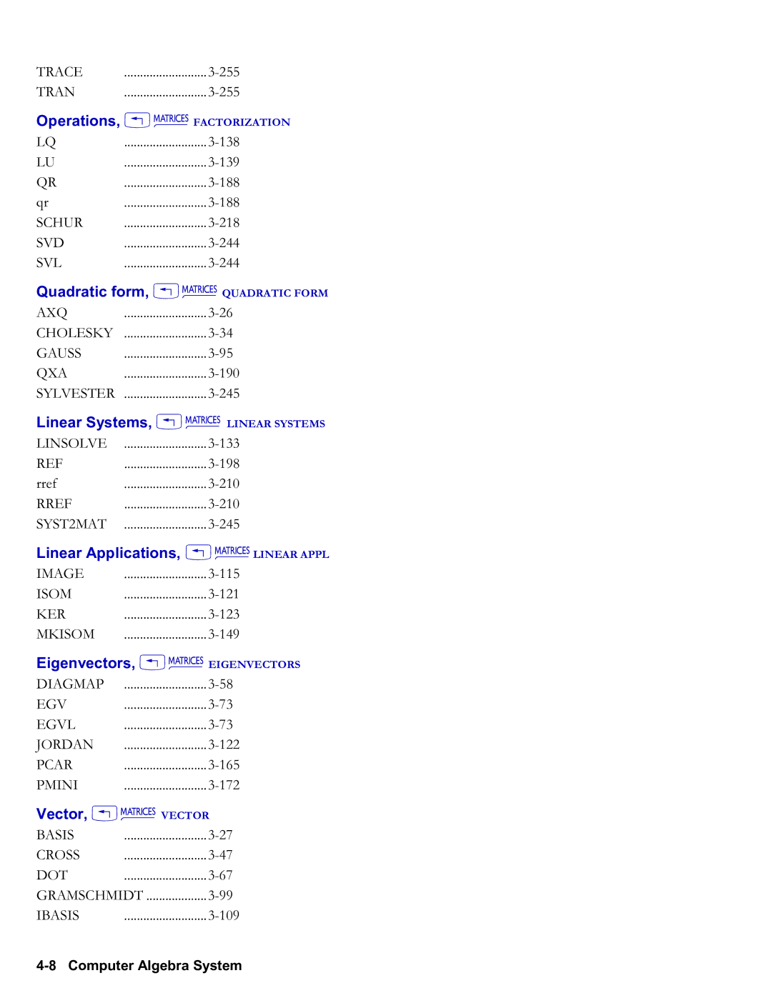 HP 50g Graphing Quadratic form, !Ø Quadratic Form, Linear Systems, !Ø Linear Systems, Linear Applications, !Ø Linear Appl 