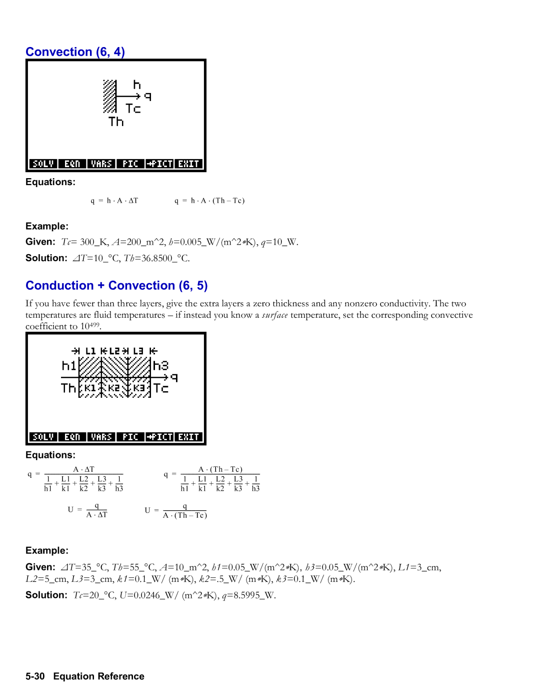 HP 50g Graphing, 48gII Graphing manual Conduction + Convection 6 