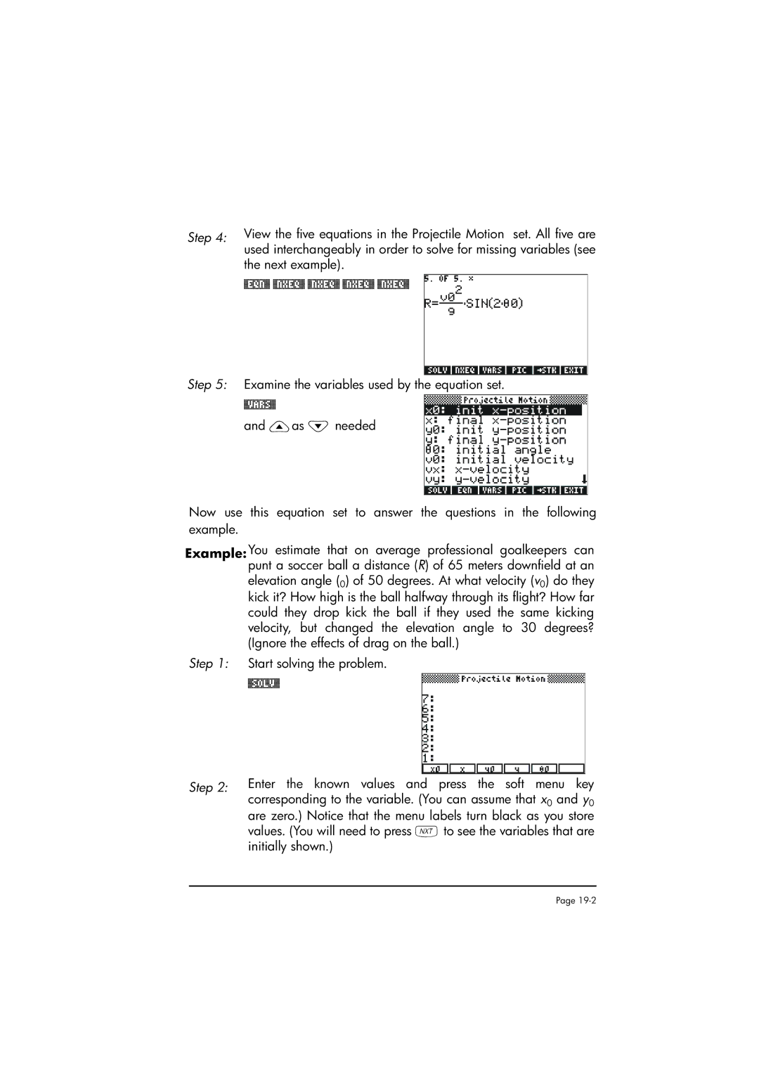 HP 50g manual Step 