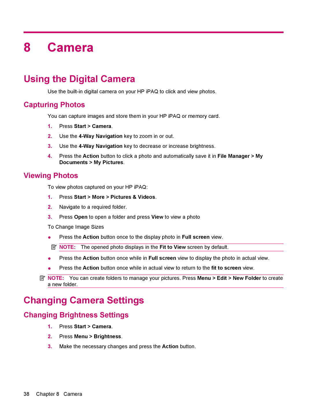 HP 510 manual Using the Digital Camera, Changing Camera Settings 