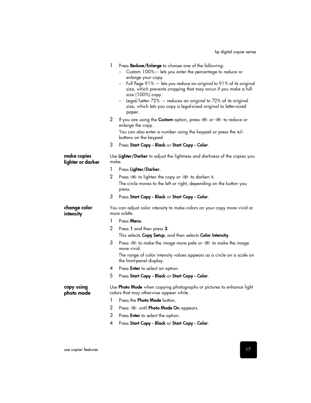 HP 510 manual Hp digital copier series 