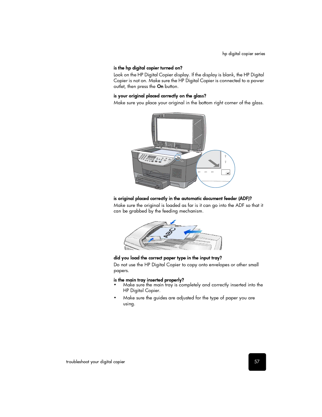 HP 510 manual Hp digital copier series 