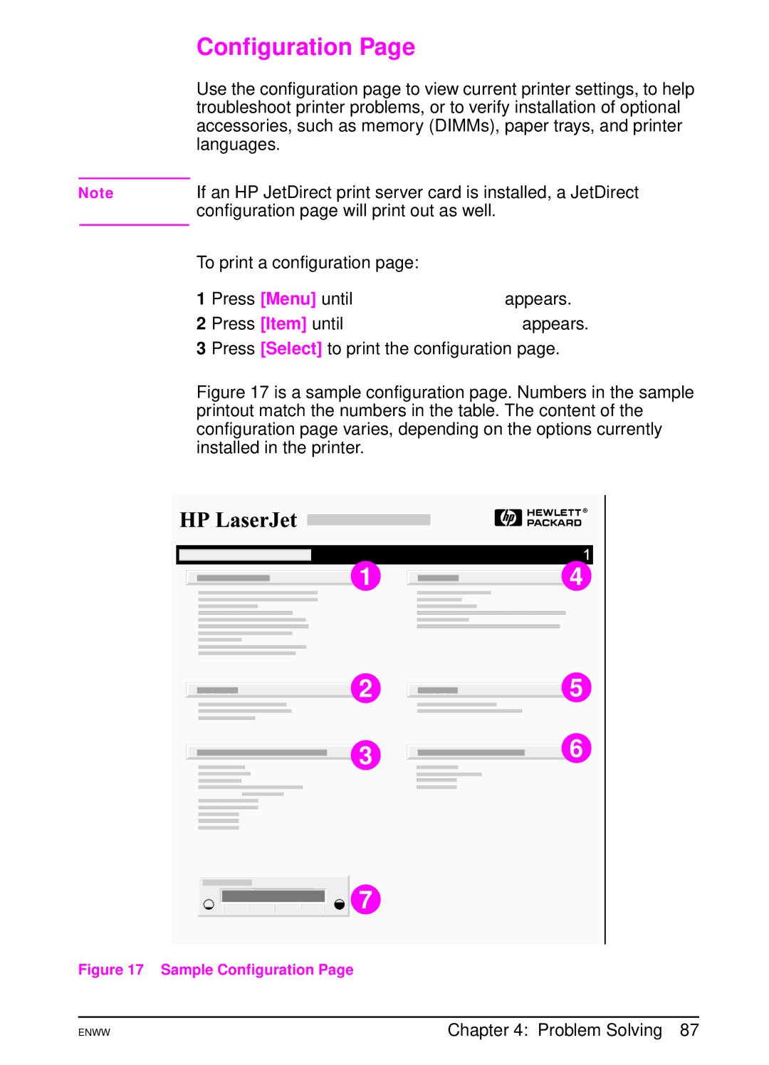 HP 5100tn, 5100dtn manual Configuration 