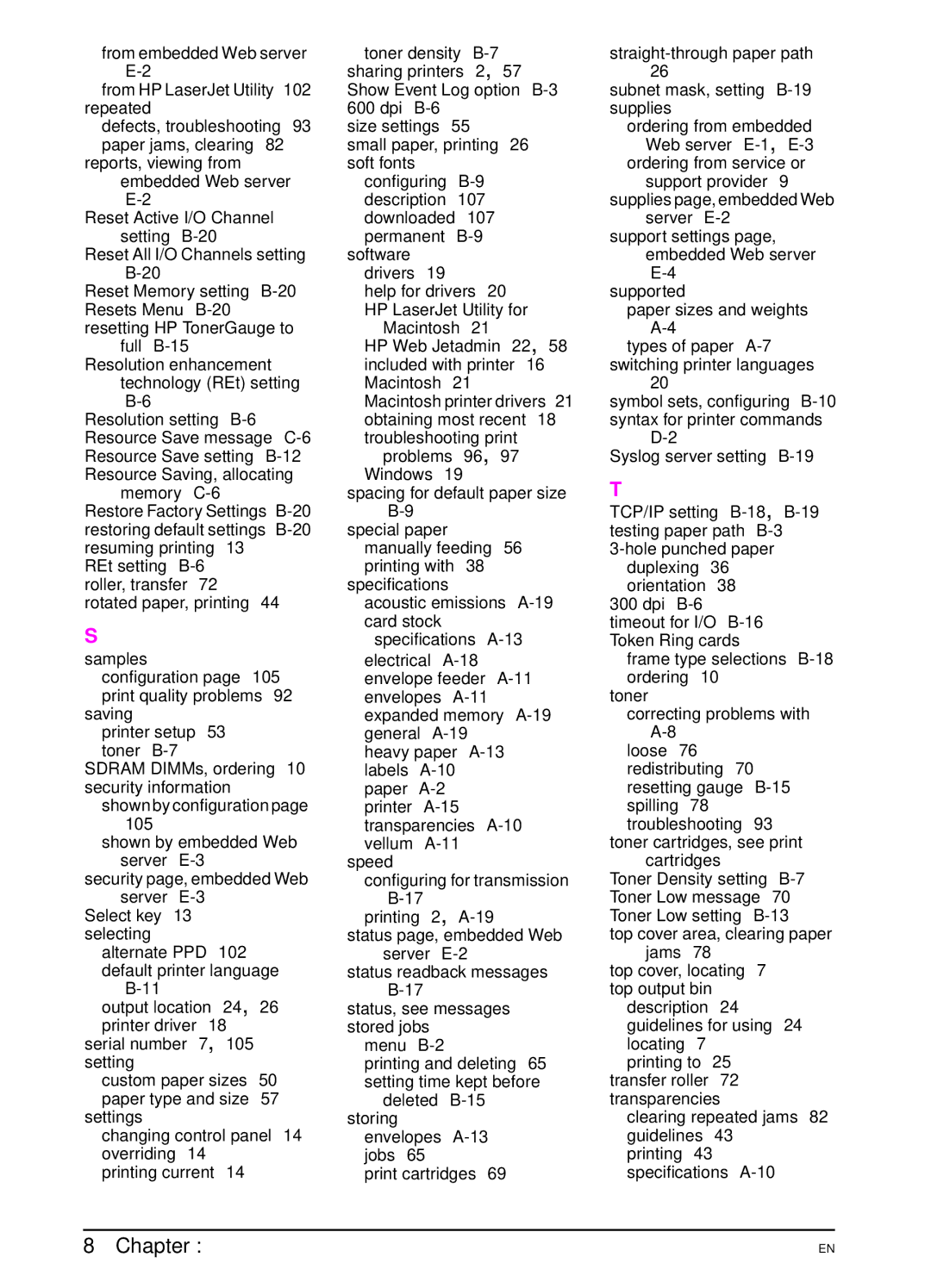 HP 5100dtn, 5100tn manual Chapter 