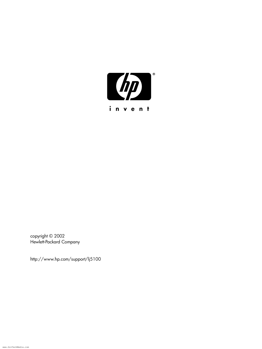 HP 5100LE manual Copyright 2002 Hewlett-Packard Company 