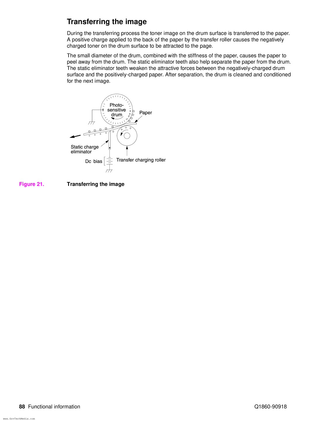 HP 5100LE manual Transferring the image 