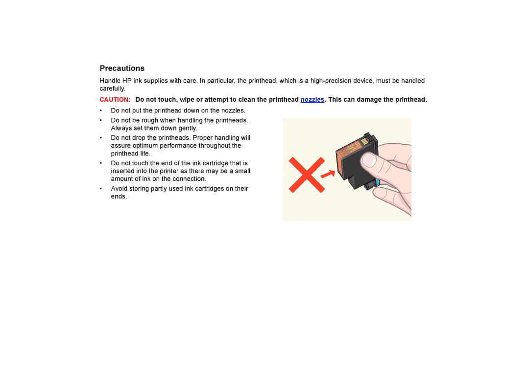 HP 510PS manual Precautions 