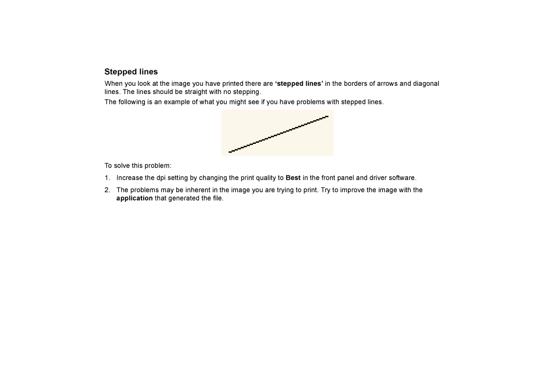 HP 510PS manual Stepped lines 