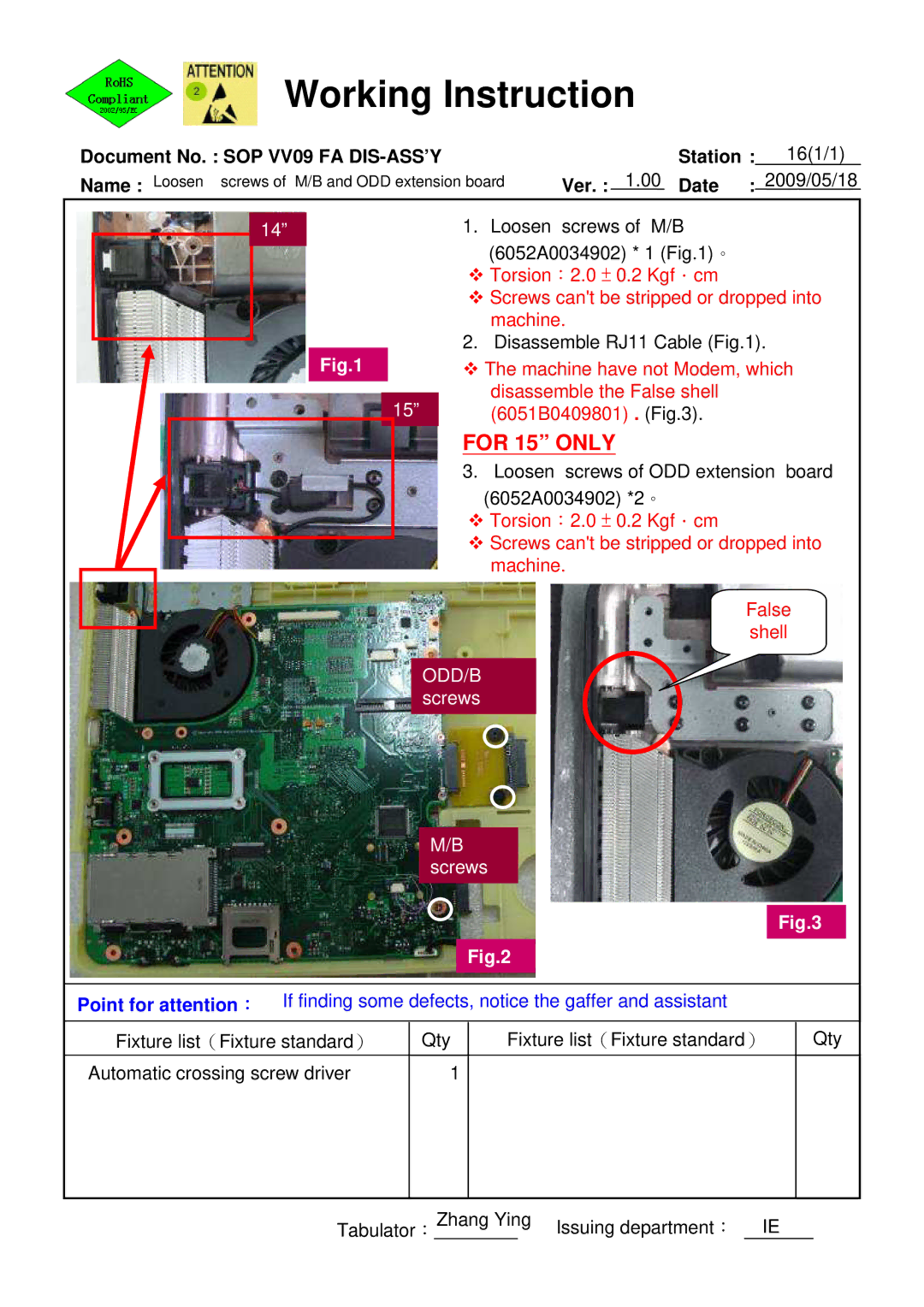 HP 511 manual For 15 only 