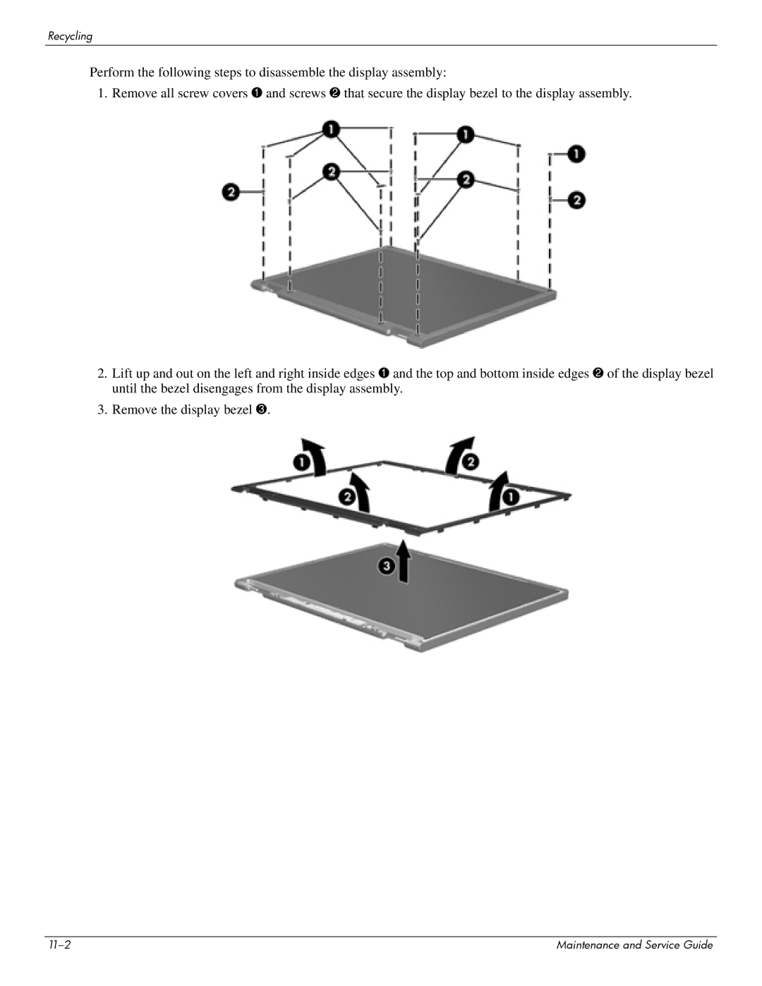 HP 512424-001 manual Recycling 