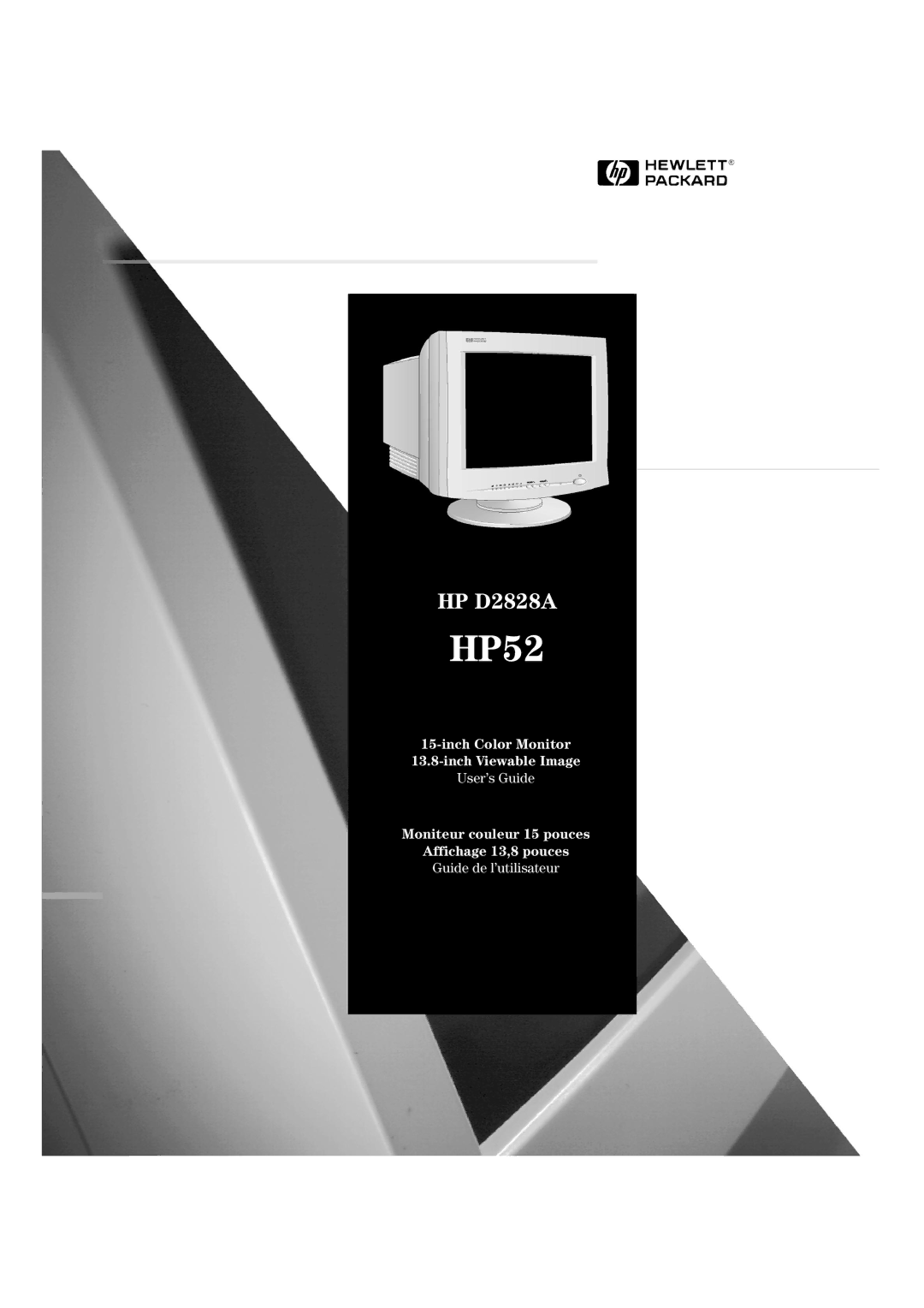 HP 52 D2828A manual HP52 