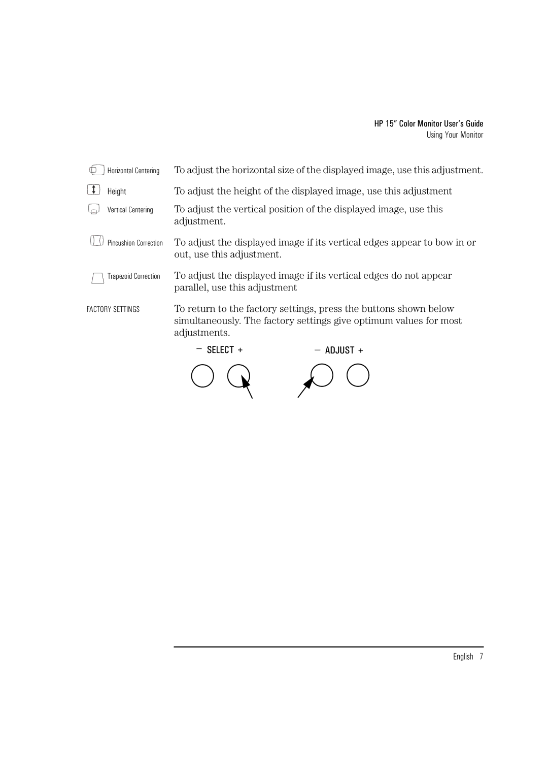 HP 52 D2828A manual Out, use this adjustment 