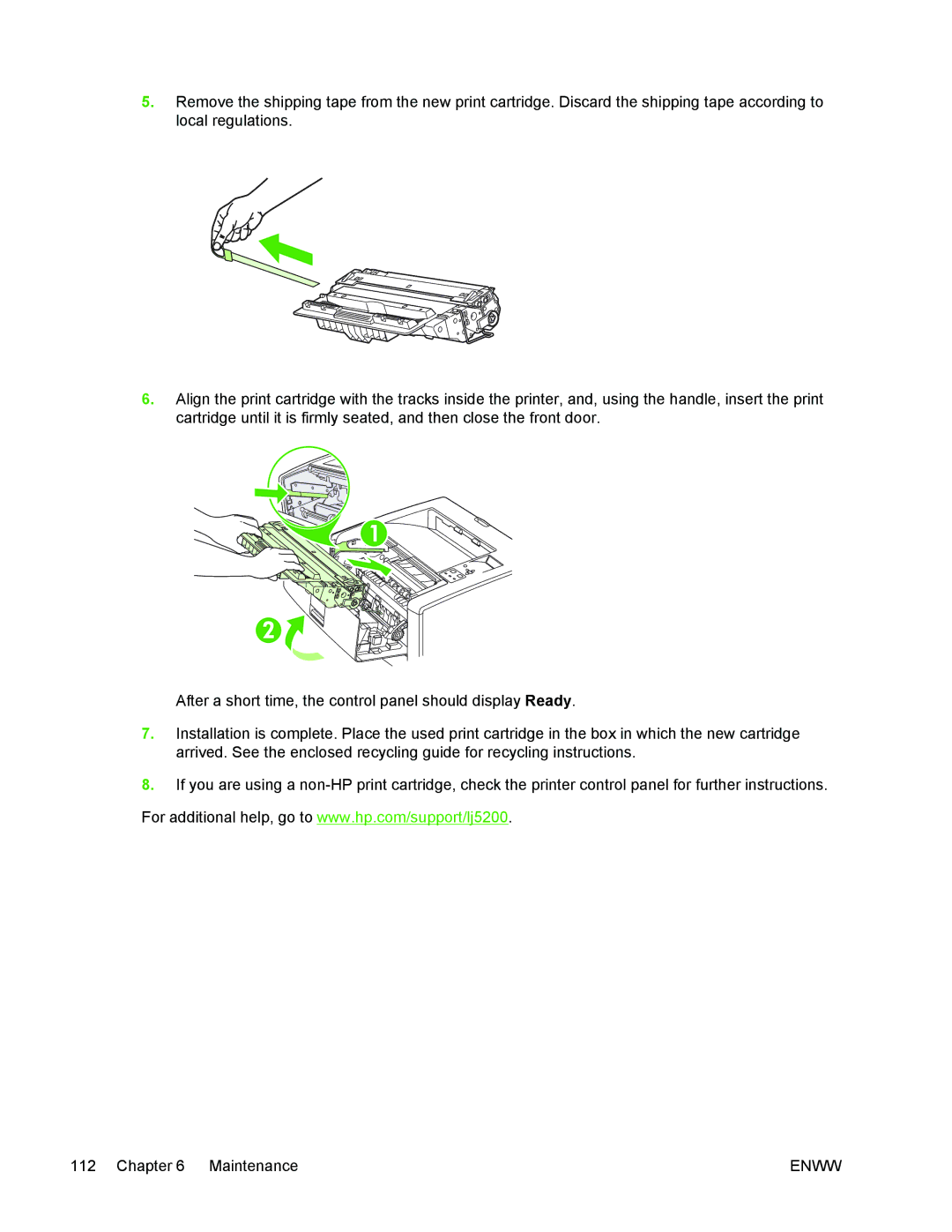 HP 5200 manual Enww 