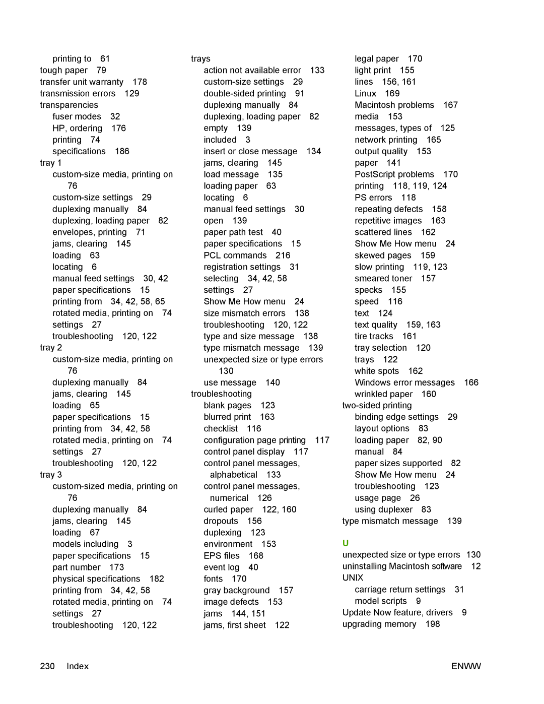 HP 5200 manual Unix 