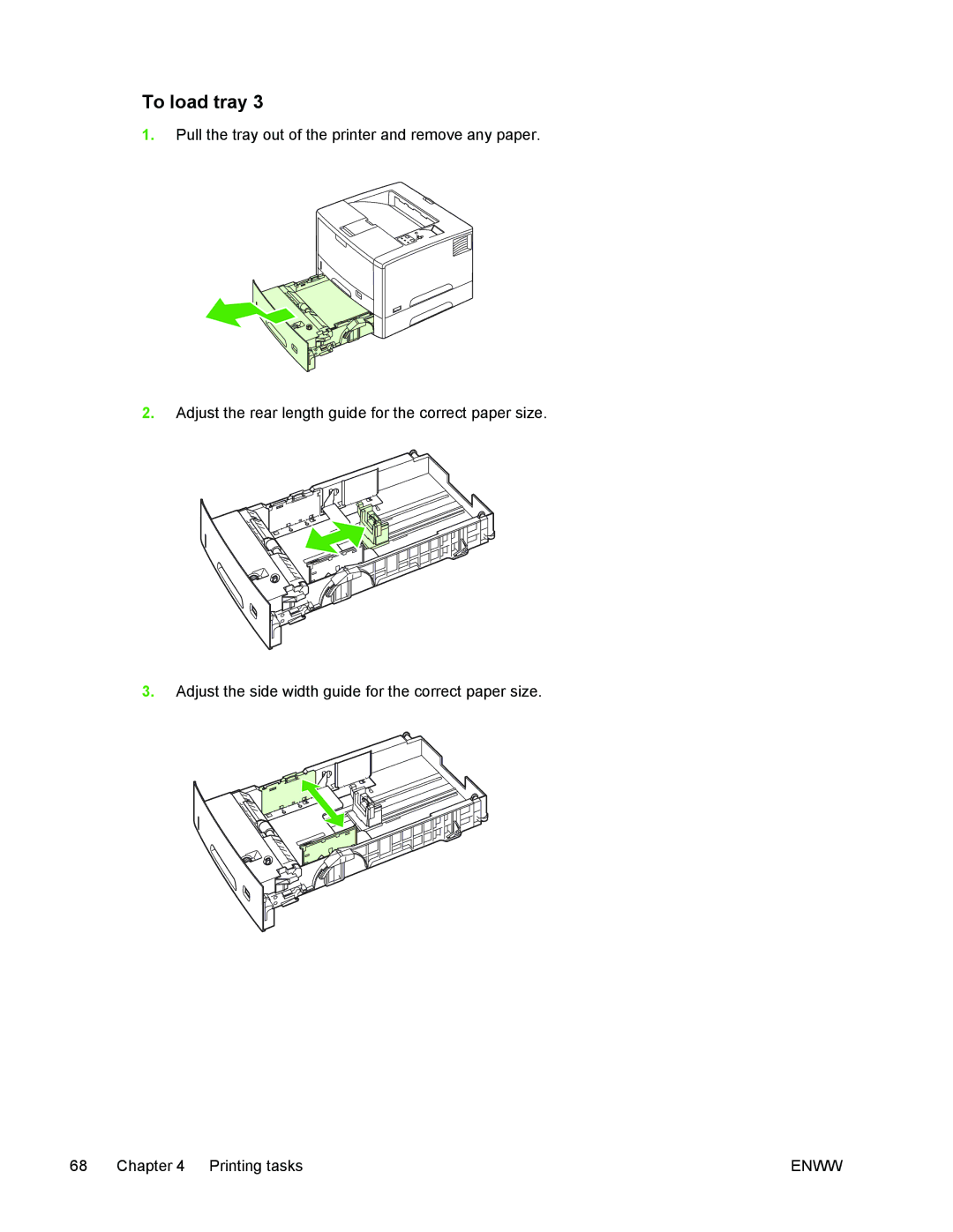 HP 5200 manual To load tray 