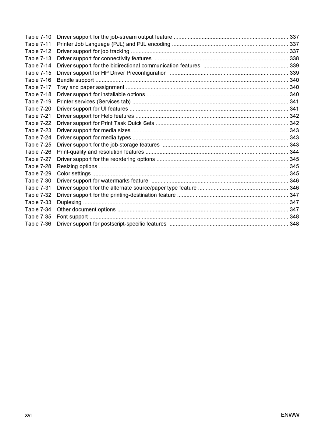 HP 5200L manual Driver support for job tracking, Bundle support, Tray and paper assignment, Printer services Services tab 