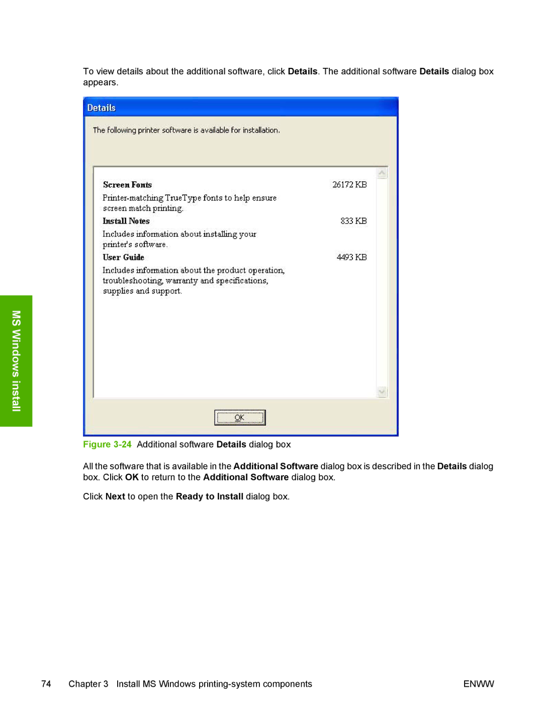 HP 5200L manual MS Windows install 