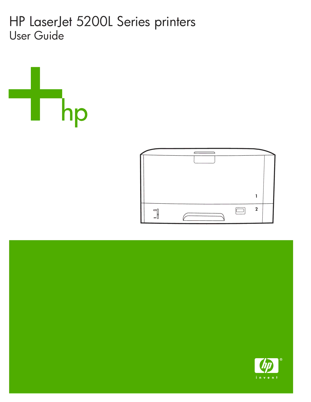 HP manual HP LaserJet 5200L Series printers 